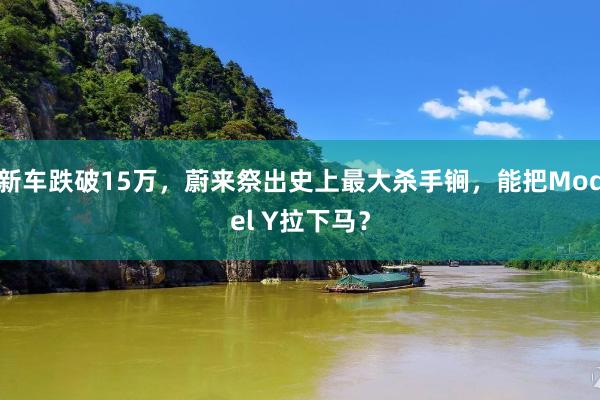 新车跌破15万，蔚来祭出史上最大杀手锏，能把Model Y拉下马？