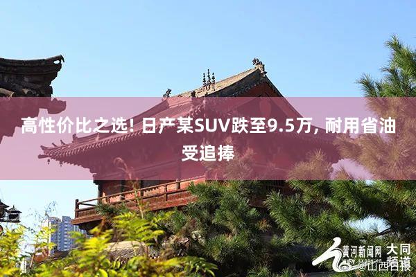 高性价比之选! 日产某SUV跌至9.5万, 耐用省油受追捧