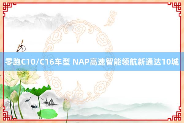 零跑C10/C16车型 NAP高速智能领航新通达10城